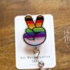 il_fullxfull.5028368415_q9lk Peace PRIDE Badge Reel, Gay Pride Badge Reel, LGBT Pride Retractable Badge Reel, ID Holder