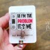 I'm the problem Badge Reel, Vocera Retractable Badge Reel, Interchangeable Badge Reel, Funny Badge Reel, Dark Humor