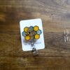 Bee Comb Badge Reel, 3d badge reel,  Retractable Badge Reel, Interchangeable Badge Reel, Summer Lanyard