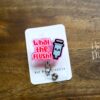 What the Flush Badge Reel, IV FlushRetractable Badge Reel, Interchangeable Badge Reel, Funny Badge Reel, Dark Humor