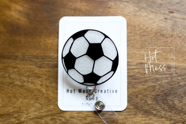 Soccer Badge Reel, Soccer Coach Badge Reel, Sports coach badge reel, sports badge reel