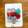 Let the Beet Drop, Funny Badge Reel, RN ID Holder, Retractable Acrylic Badge Reel, Nurse Gift, Office Badge Ree, Office Gift