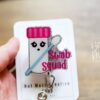Swab Squad Badge Reel, Funny Badge Reel, Retractable Badge Reel, Interchangeable Badge Reel