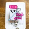 Swab Squad Badge Reel, Funny Badge Reel, Retractable Badge Reel, Interchangeable Badge Reel