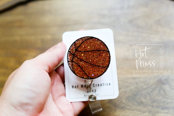 il_fullxfull.5066398409_aebc Basketball Badge Reel, Sports coach badge reel, sports badge reel