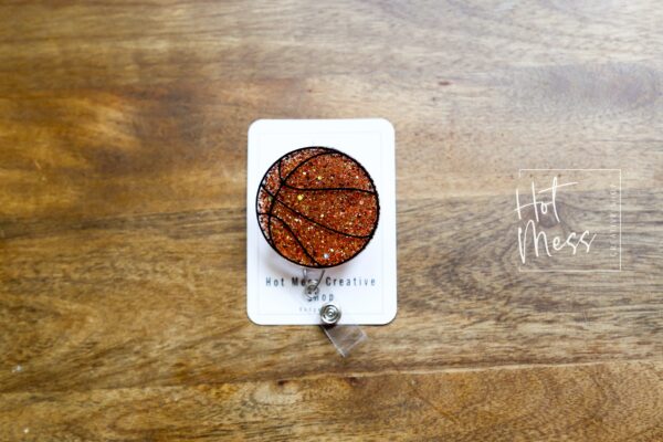 il_fullxfull.5066398509_iquc Basketball Badge Reel, Sports coach badge reel, sports badge reel