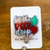 Let the Beet Drop, Funny Badge Reel, RN ID Holder, Retractable Acrylic Badge Reel, Nurse Gift, Office Badge Ree, Office Gift