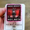 il_fullxfull.5097869746_enxp Smoke Brisket Not Meth, Retractable Badge Reel, Interchangeable Badge Reel, Glitter Badge Reel