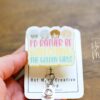 I'd Rather Be Watching Golden Girls Funny Badge Reel, RN ID Holder, Retractable Acrylic Badge Reel, Office ID Holder, Stocking Stuffer