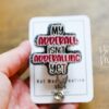 My Adderall isn't Adderalling Yet Funny Badge Reel, Retractable Acrylic Badge Reel, Nurse Gift, Office ID Holder, Custom Badge Reel