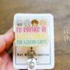 I'd Rather Be Watching Golden Girls Funny Badge Reel, RN ID Holder, Retractable Acrylic Badge Reel, Office ID Holder, Stocking Stuffer