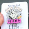 Boo Boo Crew Glitter Badge Reel, Nurse ID Holder, School Nurse Pin, Halloween Badge Reel