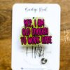 Yes, I am old enough to work here Glitter Badge Reel, RN ID Holder, Retractable Acrylic Badge Reel, Office Worker, Nursing student