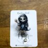 Halloween Badge Reel, Grim Reaper ID Holder, Interchangeable badge reel, horror movie