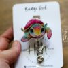 Cute Sea Turtle Badge Reel, Summer ID holder, Retractable Badge Reel, Teacher ID Holder, Nurse Badge Reel