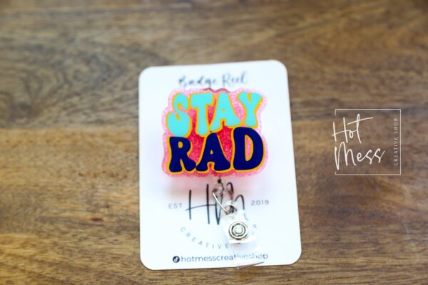 il_fullxfull.5247027918_1oul Stay RAD Badge Reel | Retractable Badge Reel | Interchangeable Badge Reel