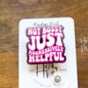Not Bossy Just Aggressively Helpful, RN ID Holder, Retractable Acrylic Badge Reel, Nurse Gift, Night Shift