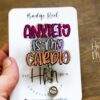 Anxiety is My Cardio Funny Badge Reel, RN ID Holder, Retractable Acrylic Badge Reel, Office ID Holder