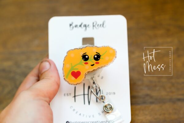 Pancreas Badge Reel, diabetes awareness, Nurse Medical ID Holder, lazy pancreas club Retractable Badge Reel, Interchangeable Badge