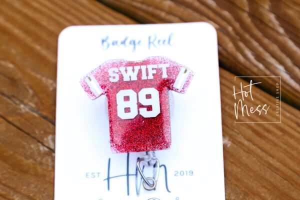 Jersey Badge Reel, 1989, Midnights, Retractable Badge Reel, Interchangeable Badge Reel, Funny Badge Reel,