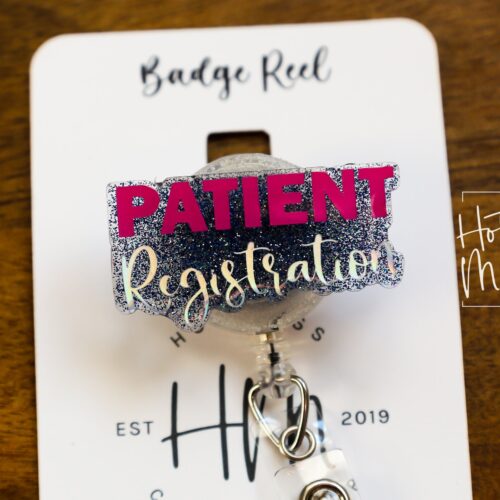 Patient Registration Badge Reel, Registrar Badge Reel, Funny Badge Reel, Retractable Badge Reel, Interchangeable, Stocking Stuffer