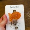 Goldfish Badge Reel, Daycare ID Holder, Interchangeable Badge Reel, Teacher Gift, Daycare Teacher, NICU Nurse