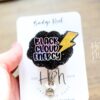 il_fullxfull.5341893296_np5n Black Cloud Energy Funny Nurse Badge Reel, Night Shift badge reel, Dark Cloud ID Holder, Stocking Stuffer