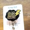 il_fullxfull.5341893436_k2yx Black Cloud Energy Funny Nurse Badge Reel, Night Shift badge reel, Dark Cloud ID Holder, Stocking Stuffer