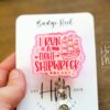 il_fullxfull.5353455781_ew8b I run a tight shipwreck Badge Reel, RN id Holder, Hot Mess Retractable Acrylic Badge Reel, Nurse Gift, Funny Badge Reel, Glitter id holder