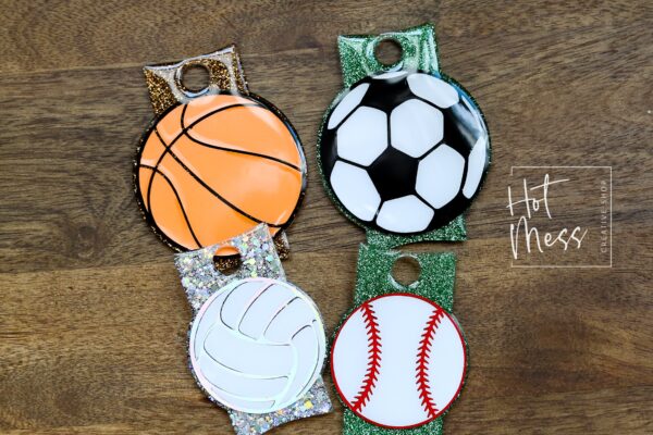 Sports ball Stanley Tumbler Topper, custom tumbler plate, tumbler name tag