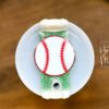 Sports ball Stanley Tumbler Topper, custom tumbler plate, tumbler name tag