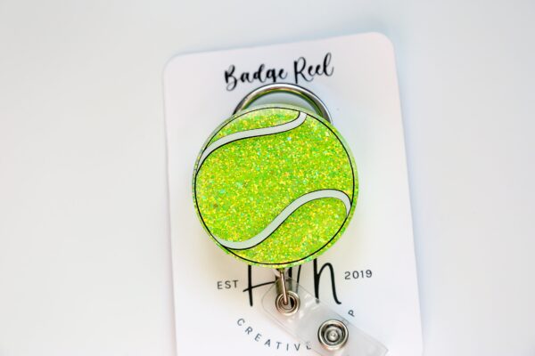 Tennis Badge Reel, Tennis Coach Badge Reel, Sports coach badge reel, sports badge reel