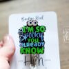 I'm so Spooky, You already know Badge Reel, Halloween Badge Reel,  Halloween ID Holder, Interchangeable badge reel, Glitter Badge Reel