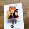 Witch Badge Reel, Sanderson Sisters Halloween Badge Reel,  Halloween ID Holder, Interchangeable badge reel