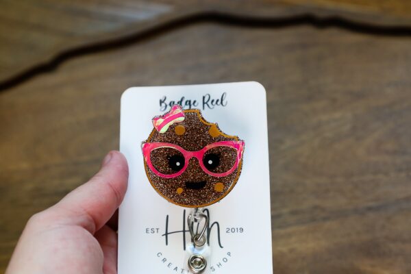 Smart Cookie Badge Reel, Nurse Badge Reel, Office Retractable ID Holder, Teacher Badge Reel, Student Badge Reel