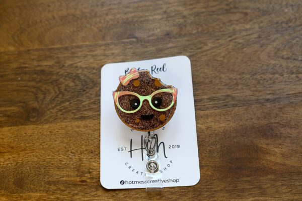 Smart Cookie Badge Reel, Nurse Badge Reel, Office Retractable ID Holder, Teacher Badge Reel, Student Badge Reel