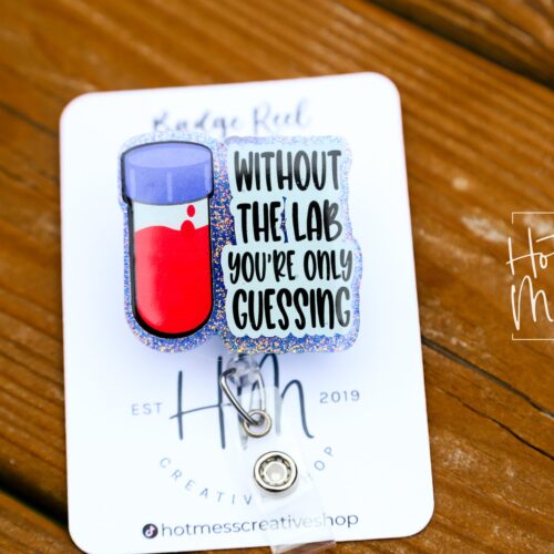 il_fullxfull.5387599647_l52b Without the Lab Badge Reel, Lab Tech Gift, Biology Equipment, science badge reel, Retractable Badge Reel, Interchangeable Badge Holder