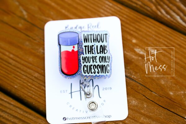 il_fullxfull.5387599647_l52b Without the Lab Badge Reel, Lab Tech Gift, Biology Equipment, science badge reel, Retractable Badge Reel, Interchangeable Badge Holder