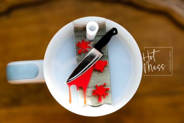 40 oz Stanley Halloween Custom Tumbler Topper Personalized Name Plate Cup Lid Tag Straw Cover