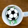 Sports ball Stanley Tumbler Topper, custom tumbler plate, tumbler name tag