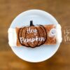 Personalized Pumpkin Tumbler Topper: Custom Name Tag for Stanley Cups, Fall Accessory for Straw Lids