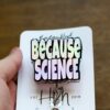 il_fullxfull.5422025715_n6wx Because Science Badge Reel, Science Teacher Gift, Retractable Badge Reel, Interchangeable Badge Holder