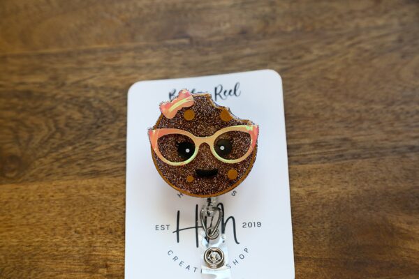 Smart Cookie Badge Reel, Nurse Badge Reel, Office Retractable ID Holder, Teacher Badge Reel, Student Badge Reel