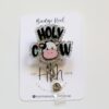 Holy Cow badge reel, Interchangeable Badge Reel, Cute badge Reel, Teacher ID Holder, animal badge reel, Badge Holder, Stocking Stuffer