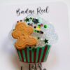 il_fullxfull.5442198366_gyc9 Christmas Cupcake Badge Reel, Halloween Badge Reel, Christmas ID Holder, Interchangeable badge reel