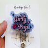 Girly Pop Badge Reel, Retractable Badge Reel, Interchangeable Badge Reel, Funny Badge Reel, Dark Humor
