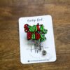 Santa Baby Badge Reel, Christmas Badge Reel, Funny Badge Reel, Retractable ID Holder, Interchangeable, Glitter Badge Reel