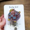 Disco Ball Badge Reel, New Years Badge Reel, Funny Badge Reel, Retractable ID Holder, Interchangeable, Glitter Badge Reel