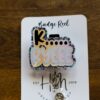 K.... Byeeee Funny Badge Reel, Retractable Acrylic Badge Reel, Nurse Gift, Office ID Holder, Custom Badge Reel