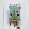 Eat a bag of Richards Funny Badge Reel, Funny Badge Reel, Retractable Badge Reel, Sarcasm Badge Reel, Stocking Stuffer, eat a bag of dicks